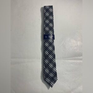 NEW- Mens Penguin by Munsingwear Neck Tie Viscose Blend Black Plaid MSRP: $55